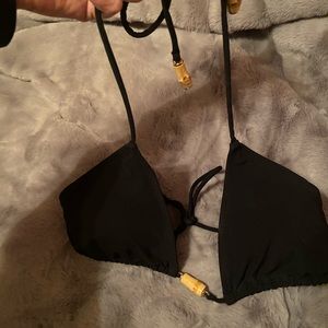 Victoria’s Secret Bikini top. Size medium. Black.
